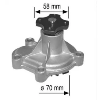 Pompe à eau MAHLE CP 176 000S pour OPEL CORSA 1.7 D - 60cv