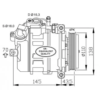 NRF 32520 - Compresseur, climatisation