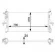 Radiateur, refroidissement du moteur MAHLE [CR 1034 000S]