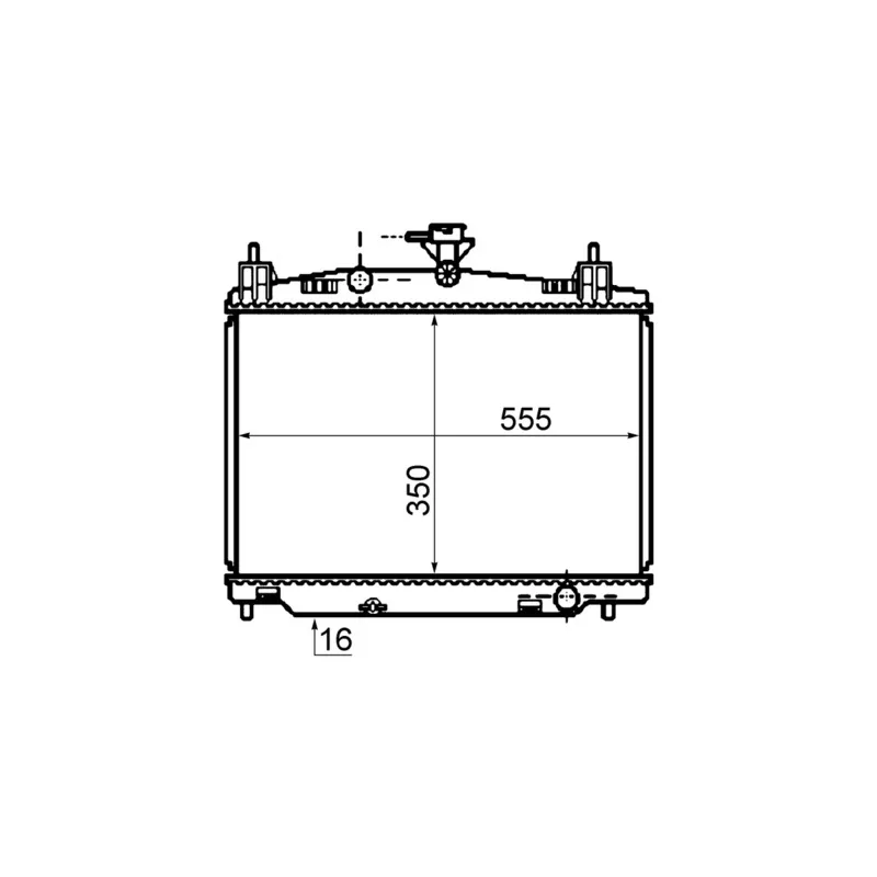 Radiateur, refroidissement du moteur MAHLE CR 1071 000S - Visuel 1