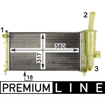 Radiateur, refroidissement du moteur MAHLE OEM 51714679
