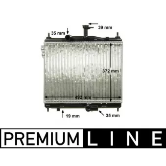 Radiateur, refroidissement du moteur MAHLE CR 1117 000P