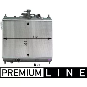 Radiateur, refroidissement du moteur MAHLE CR 1279 000P