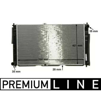 Radiateur, refroidissement du moteur MAHLE CR 1330 000P