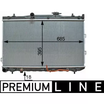 MAHLE CR 1336 000P - Radiateur, refroidissement du moteur