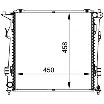 Radiateur, refroidissement du moteur MAHLE OEM 253101H600AS