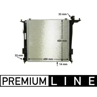 Radiateur, refroidissement du moteur MAHLE OEM 253101H810