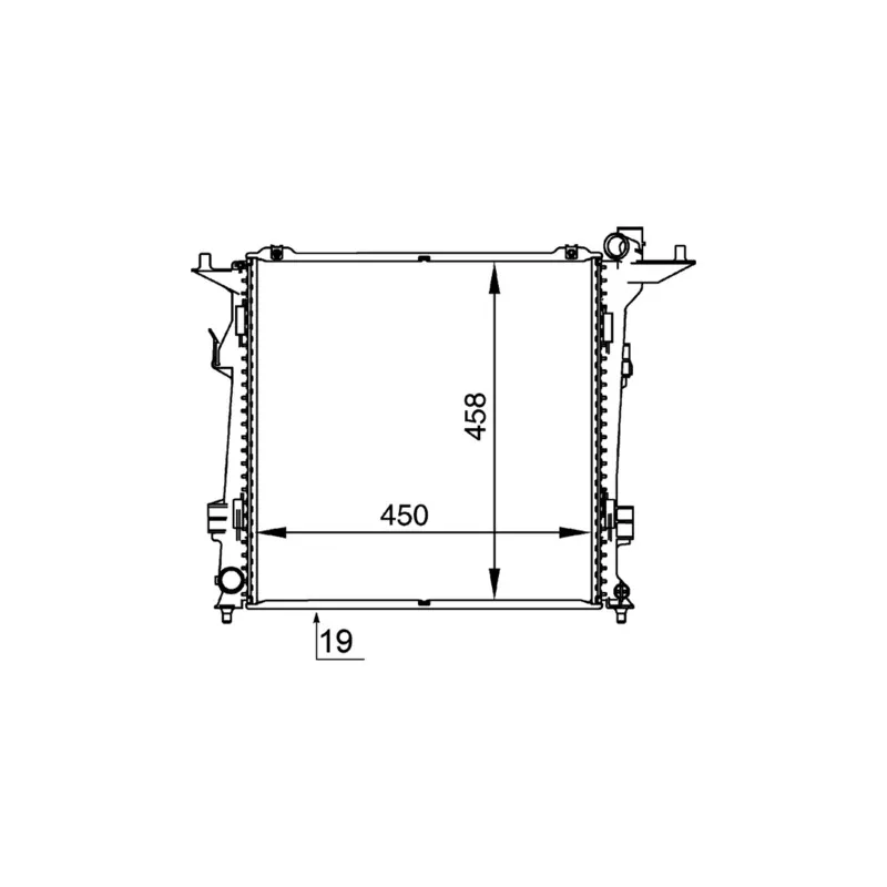 Radiateur, refroidissement du moteur MAHLE CR 1368 000P - Visuel 2