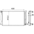 MAHLE CR 1421 000S - Radiateur, refroidissement du moteur