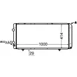 MAHLE CR 1430 000S - Radiateur, refroidissement du moteur