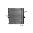 MAHLE CR 1436 000S - Radiateur, refroidissement du moteur