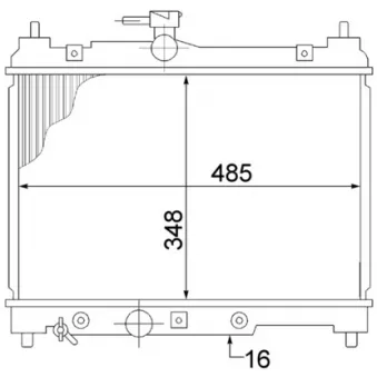 Radiateur, refroidissement du moteur MAHLE OEM 1640023091