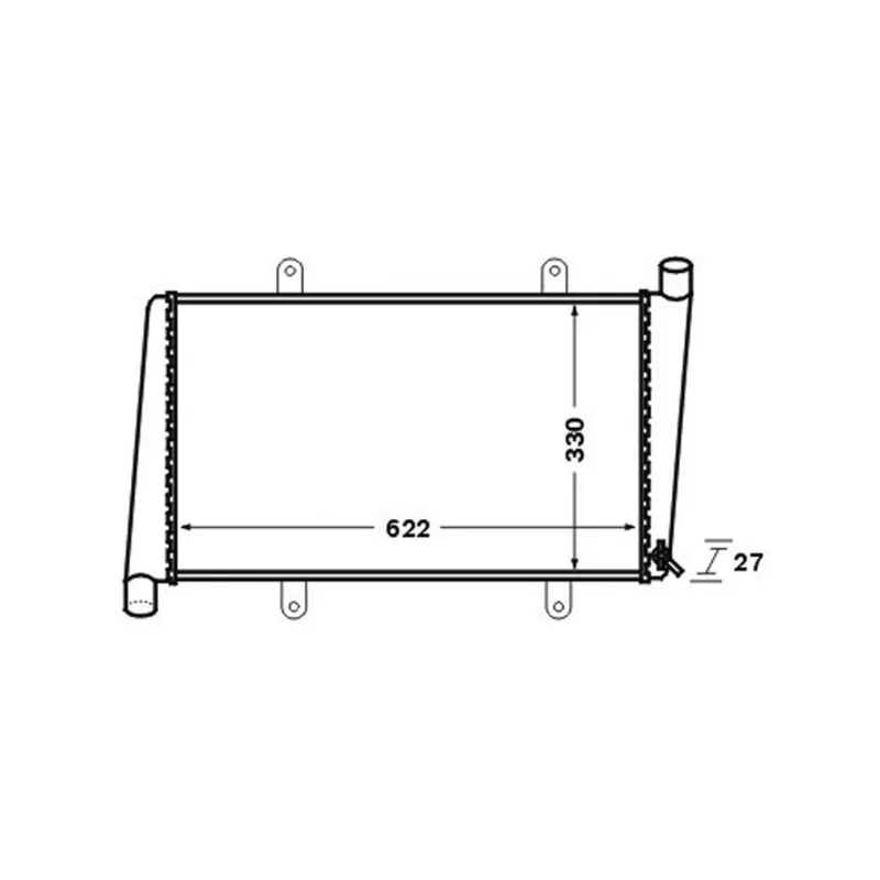Radiateur, refroidissement du moteur MAHLE CR 1541 000S - Visuel 1