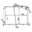 Radiateur, refroidissement du moteur MAHLE [CR 1572 000S]