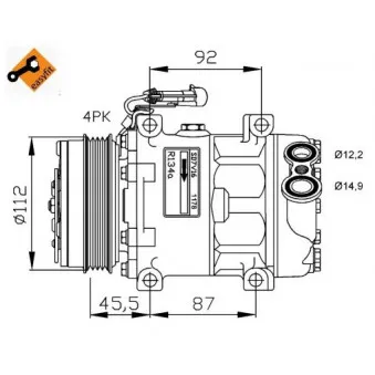 NRF 32701G - Compresseur, climatisation