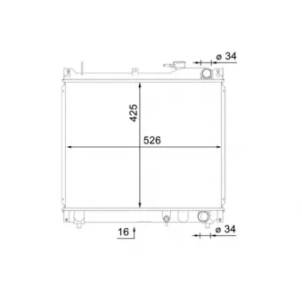 Radiateur, refroidissement du moteur MAHLE OEM 7600511