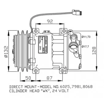 NRF 32704G - Compresseur, climatisation
