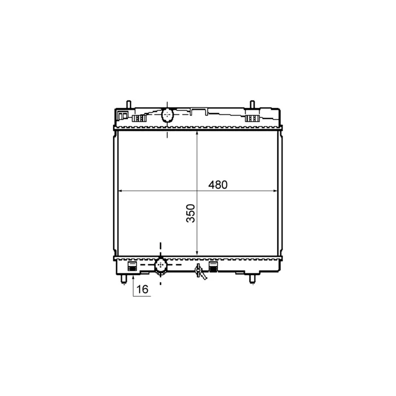 Radiateur, refroidissement du moteur MAHLE CR 1860 000S - Visuel 1