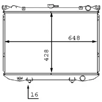 Radiateur, refroidissement du moteur MAHLE OEM 2140015G01