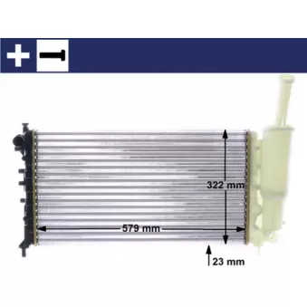 Radiateur, refroidissement du moteur MAHLE CR 2037 000S