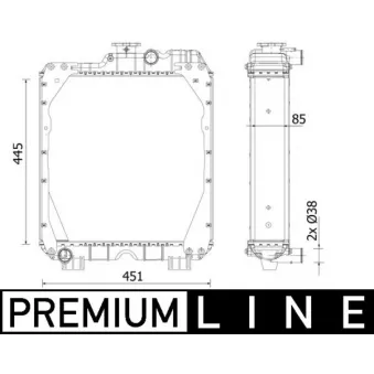 MAHLE CR 2288 000P - Radiateur, refroidissement du moteur