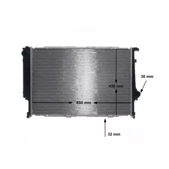 Radiateur, refroidissement du moteur AVA QUALITY COOLING BW2094