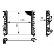 MAHLE CR 308 000S - Radiateur, refroidissement du moteur