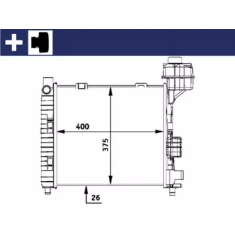 Radiateur, refroidissement du moteur MAHLE OEM 1685000002