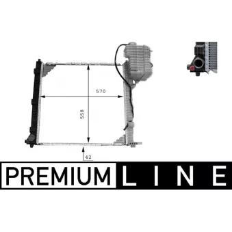 Radiateur, refroidissement du moteur MAHLE OEM a6385012701