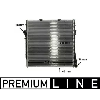 Radiateur, refroidissement du moteur MAHLE OEM 17111439102
