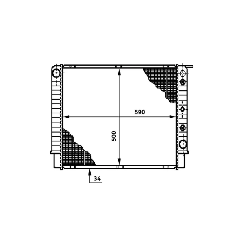 Radiateur, refroidissement du moteur MAHLE CR 658 000S - Visuel 2