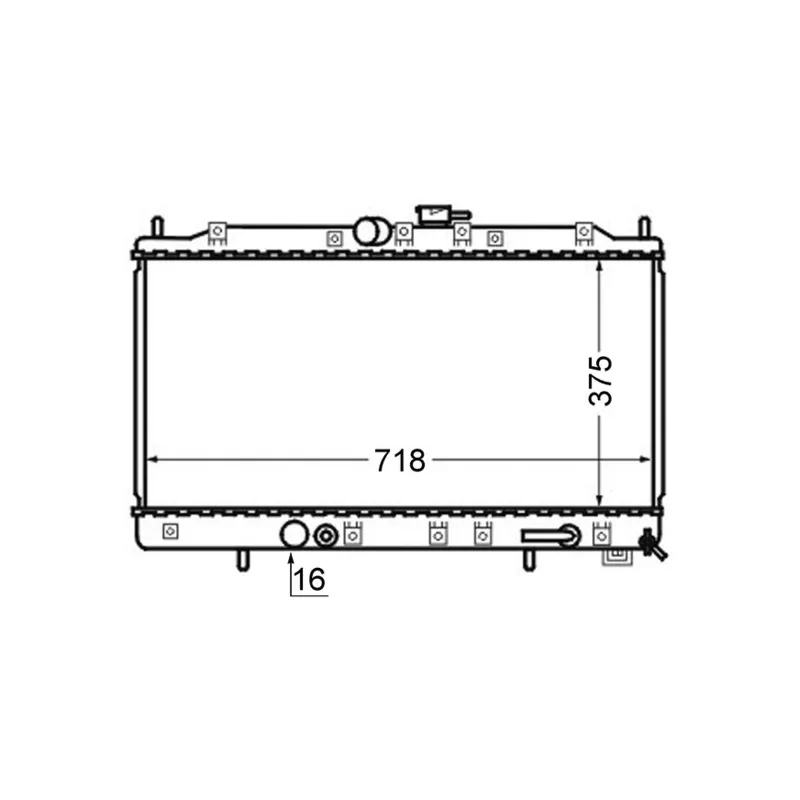 Radiateur, refroidissement du moteur MAHLE CR 748 000S - Visuel 1