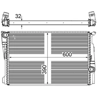 Radiateur, refroidissement du moteur AVA QUALITY COOLING BW2546