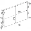 Radiateur, refroidissement du moteur MAHLE [CR 914 000P]
