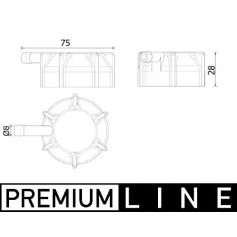 Bouchon, réservoir de liquide de refroidissement MAHLE CRB 145 000P