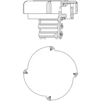 Bouchon, réservoir de liquide de refroidissement CALORSTAT BY VERNET RC0032