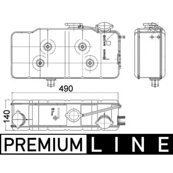 Vase d'expansion, liquide de refroidissement MAHLE CRT 36 000P pour IVECO P/PA 330-30 H - 305cv