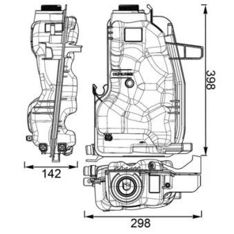 Vase d'expansion, liquide de refroidissement MAHLE CRT 76 000S