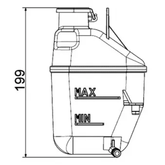 Vase d'expansion, liquide de refroidissement METZGER 2140071
