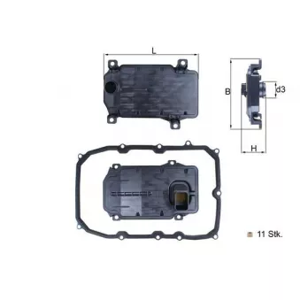 Kit de filtre hydraulique, boîte automatique Metalcaucho 21051