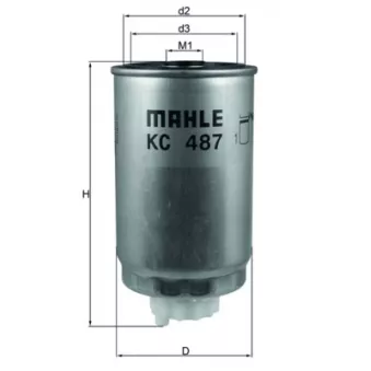 MAHLE KC 487 - Filtre à carburant