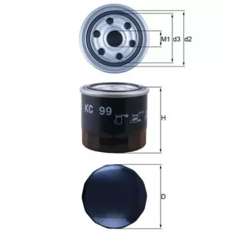 Filtre à carburant MAHLE OEM 1959599C2