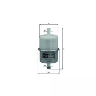 Filtre à carburant MAHLE KL 150 OF