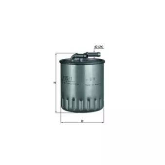 Filtre à carburant MAHLE KL 155/1 pour MERCEDES-BENZ CLASSE E E 400 CDI - 260cv