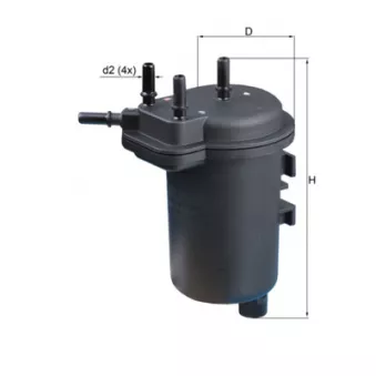 Filtre à carburant MAHLE KL 432 pour RENAULT MEGANE 1.5 DCI - 106cv