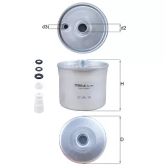 Filtre à carburant MAHLE OEM WFL100160