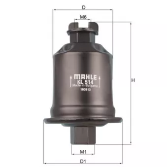 Filtre à carburant MAHLE OEM 2330075100