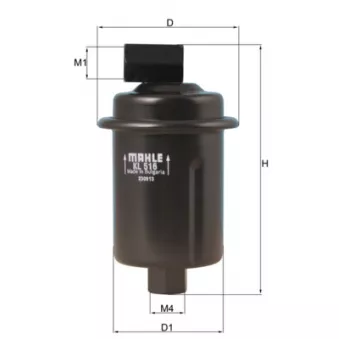 MAHLE KL 516 - Filtre à carburant