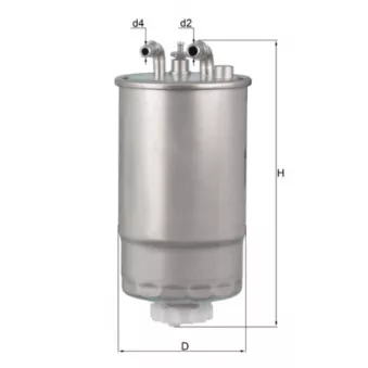 Filtre à carburant MAHLE KL 568 pour OPEL CORSA 1.3 CDTI - 75cv