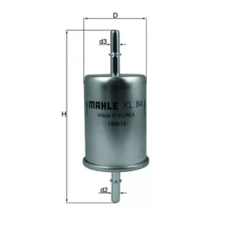 Filtre à carburant MAHLE KL 84 pour OPEL VECTRA 1.8 FlexFuel - 116cv